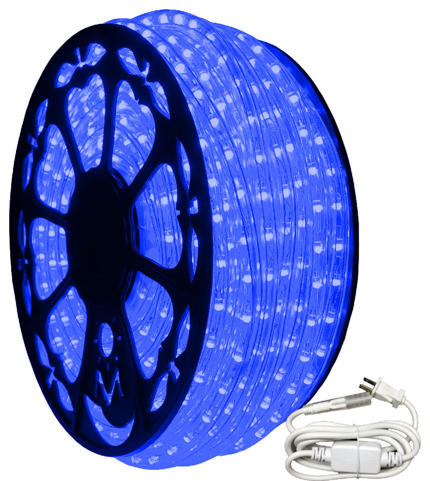 120V Dimmable LED Blue Rope Light Kit, 513PRO Series Contemporary