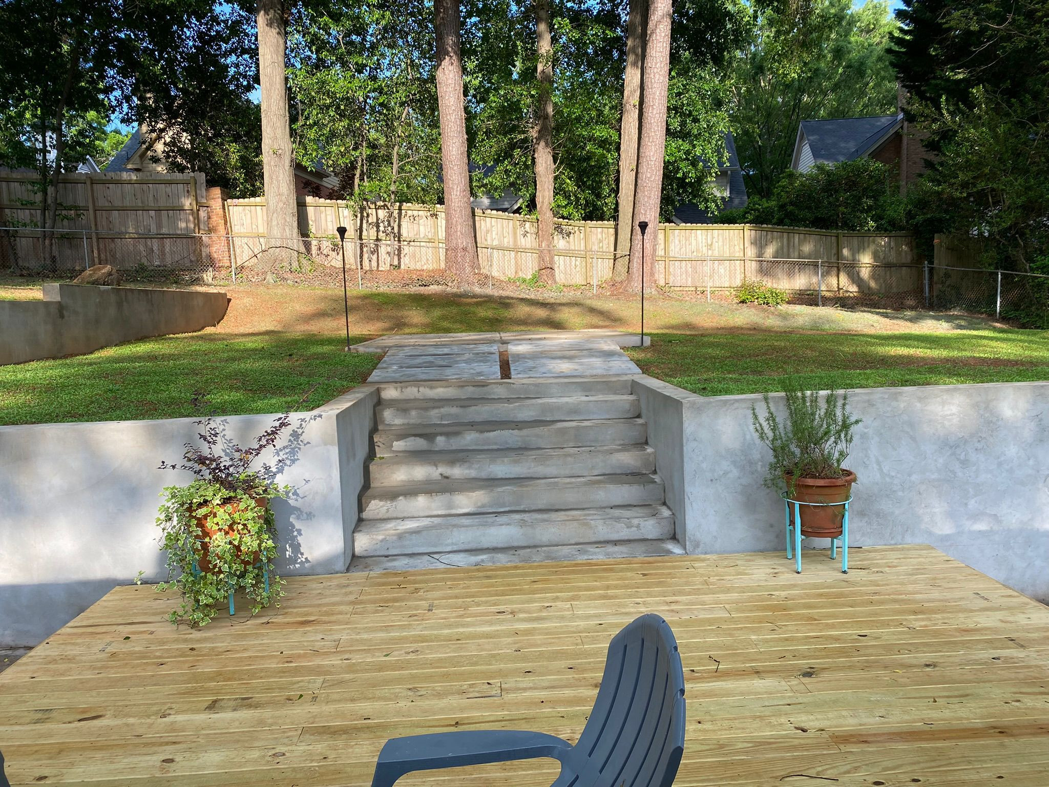 Concrete Patio Deck In Brookhaven