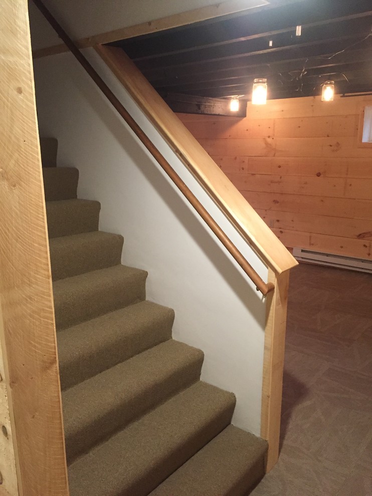 Mountain style home design photo in Boston