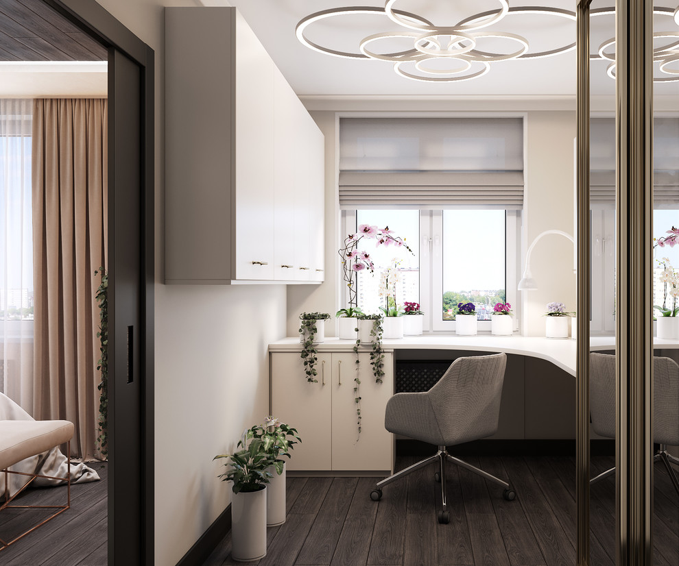 Дизайн спальни с кабинетом рукодельницы