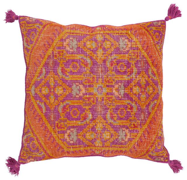Fallon Global-Inspired Poly Filled Accent Pillow Bright Purple 30"x30"x5"