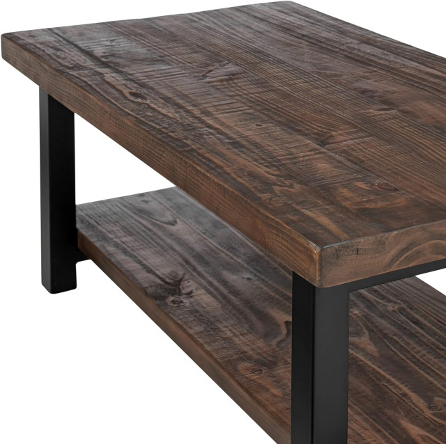 Photo inspiration: Gallery Detail: Rustic Industrial Coffee Table Metal Frame With Hardwood Top Bottom