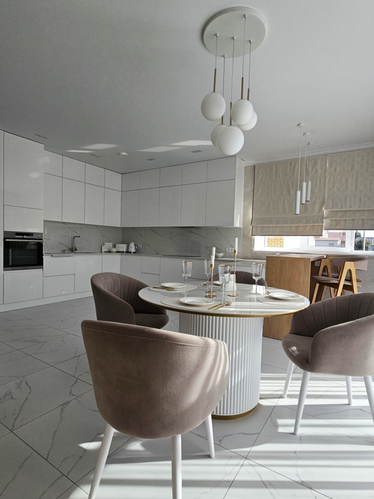 Частный дом 140 кв.м в светлых тонах