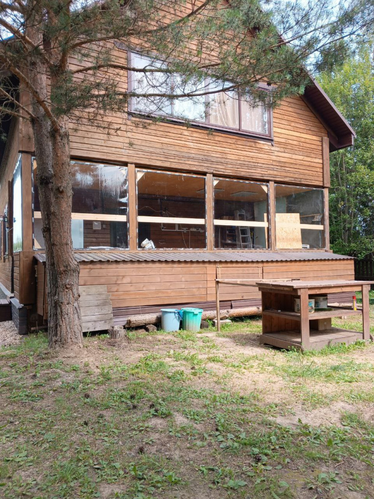 Веранда снаружи фронтальный вид