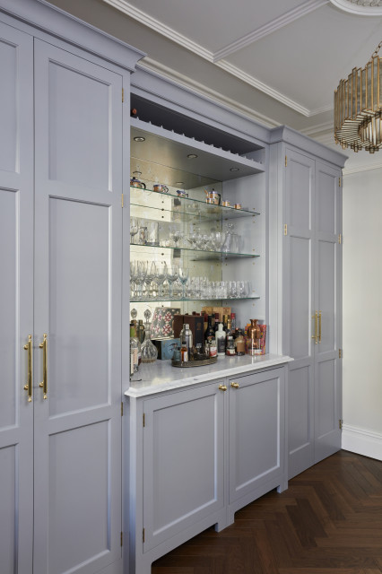 Herne Hill Painted Shaker Kitchen transitional-home-bar