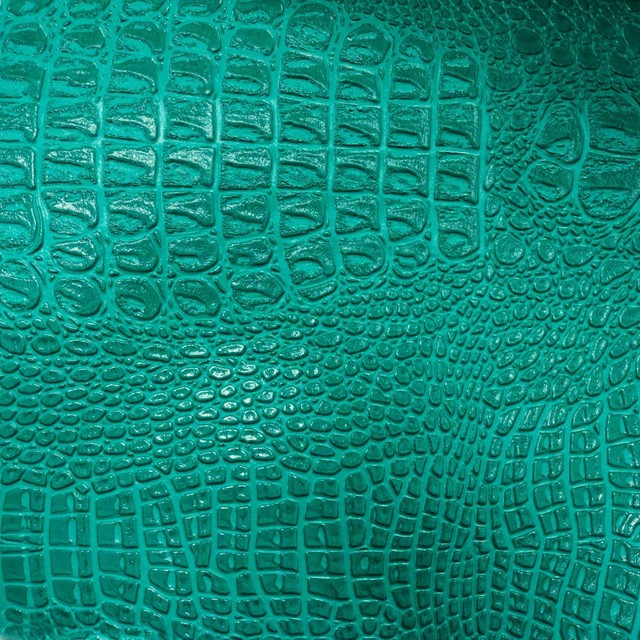 Zapata Chic Crocodile Skin Vinyl Upholstery Fabric Contemporary