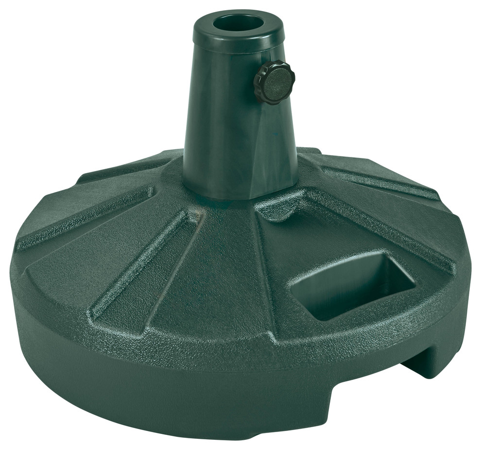 Umbrella Stand For Freestanding Umbrellas 50lb Green Traditional