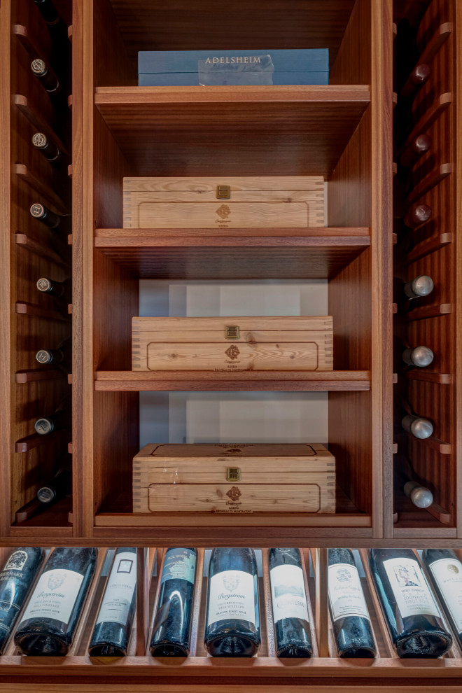 Media room converted into a unique 3,000 bottle wine cellar