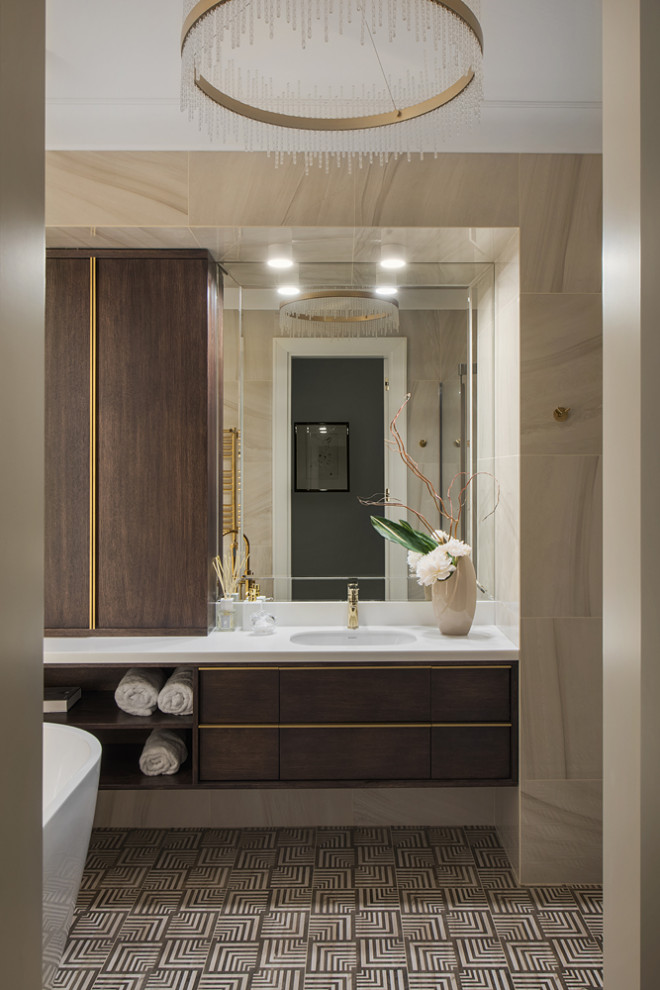 Ванная комната в ЖК Доской олимп.