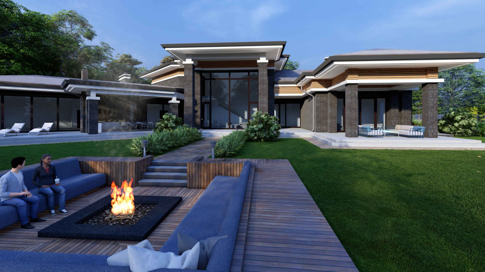 Проект загородного дома 500 м² в предгорье