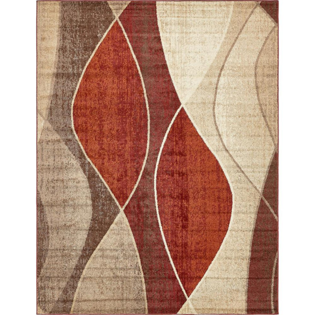 Unique Loom Autumn Plantation Rug, 9'x12' Contemporary Area Rugs
