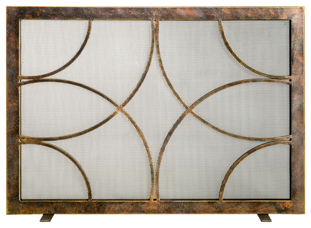 Ornamental Designs Adelaide Fireplace Screen Bronze