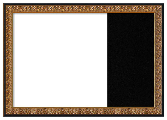 Framed Dry Erase And Cork Combo Board Rococo Gold Framed Bulletin