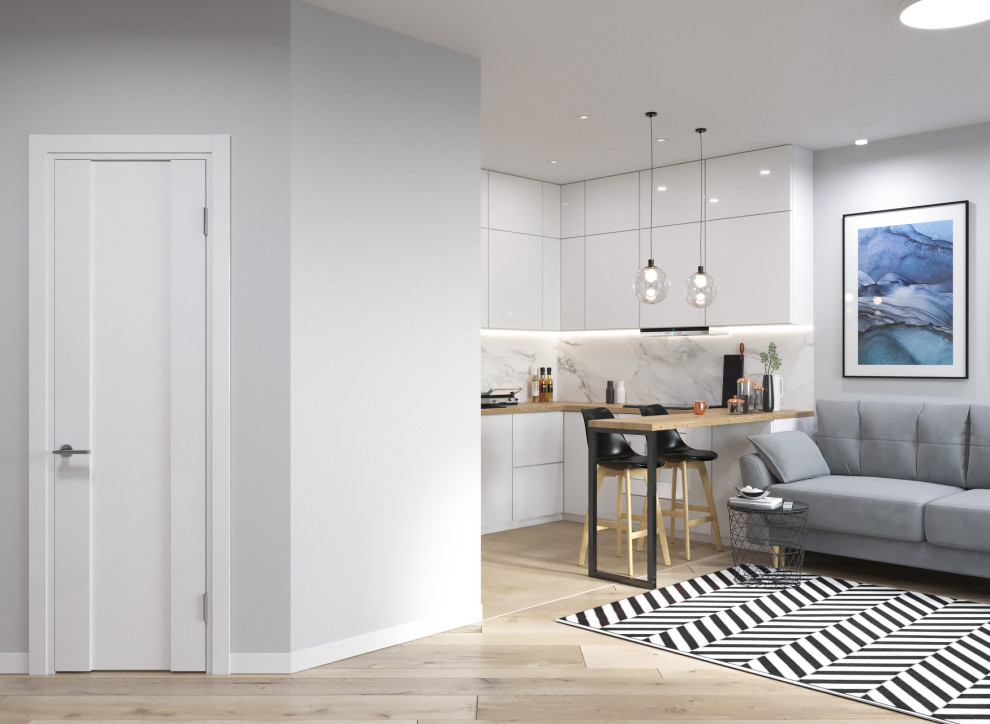 Евродвушка с объединенной кухней-гостиной