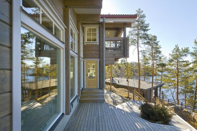 Chalet en kit, maison bois contemporary-deck