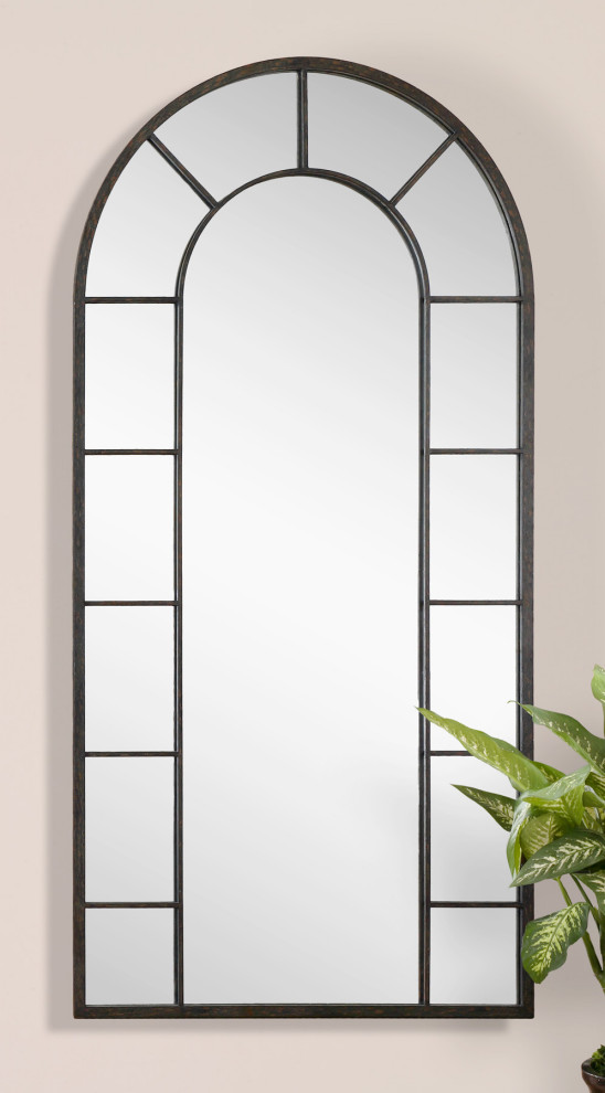 Uttermost Dillingham Black Arch Mirror Wall Mirrors By Buildcom - Amiel Arch Aged Brown Antiqued Mirror Uttermost Dillingham Black Arch Mirror Wall Mirrors By Buildcom - Amiel Arch Aged Brown Antiqued Mirror