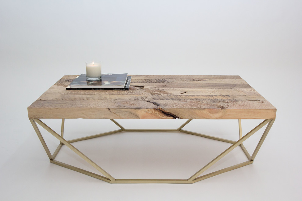 Dusk Coffee Table - Reclaimed Wood/Brass