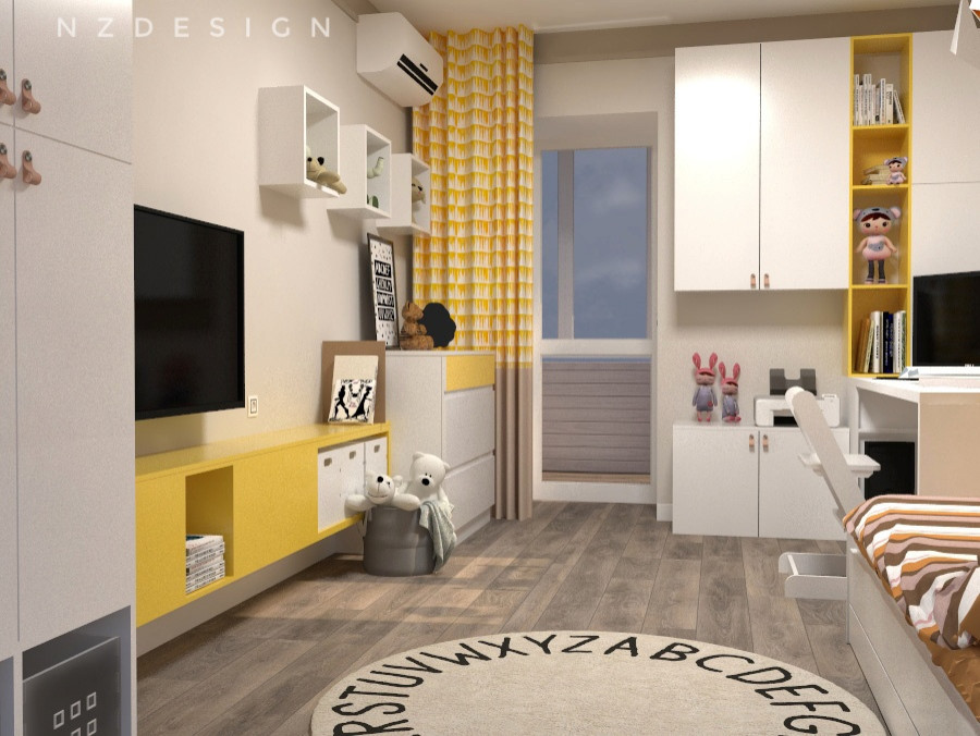 Детская в солнечном лесу..