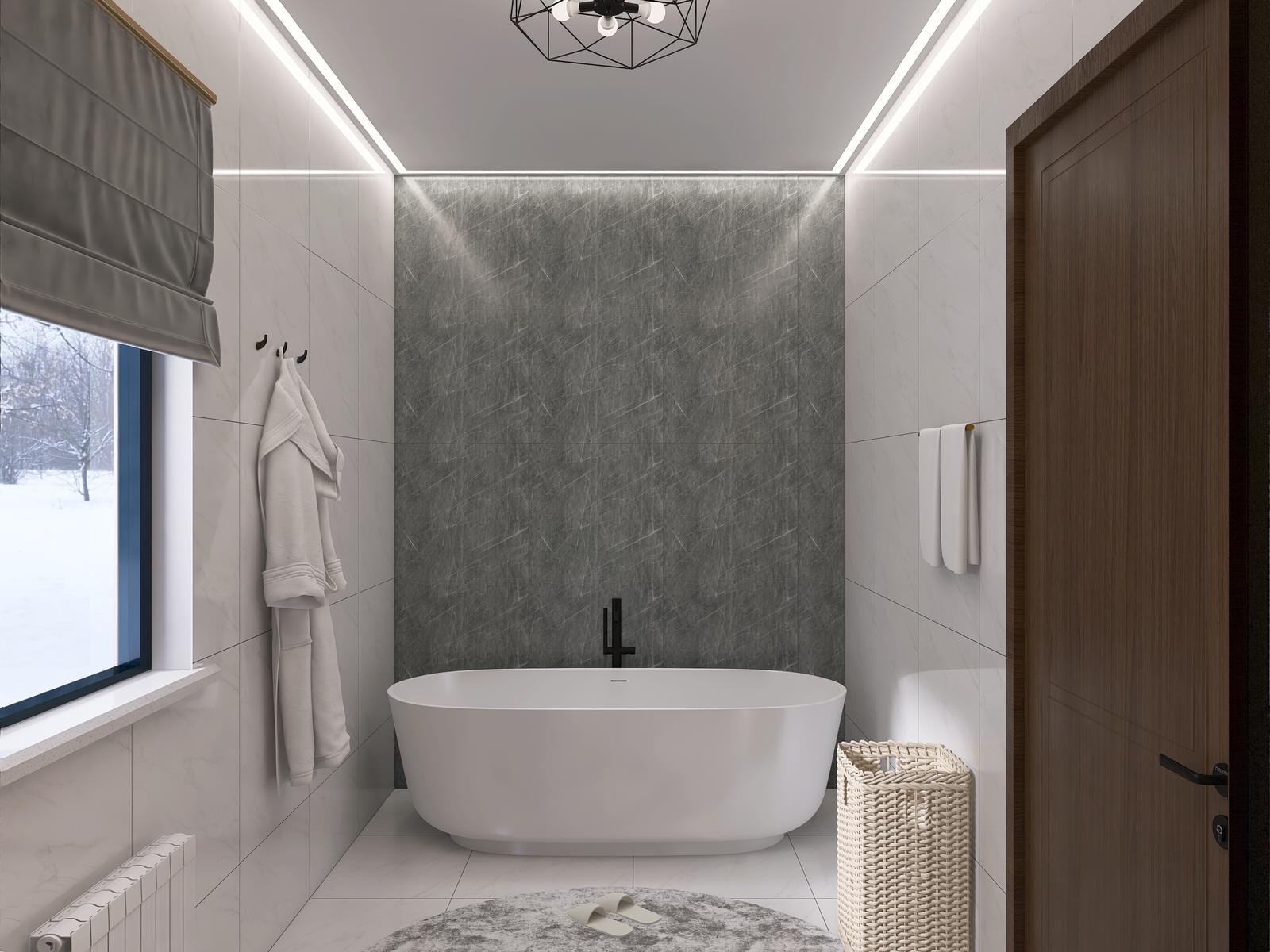 Ванная в загородном доме