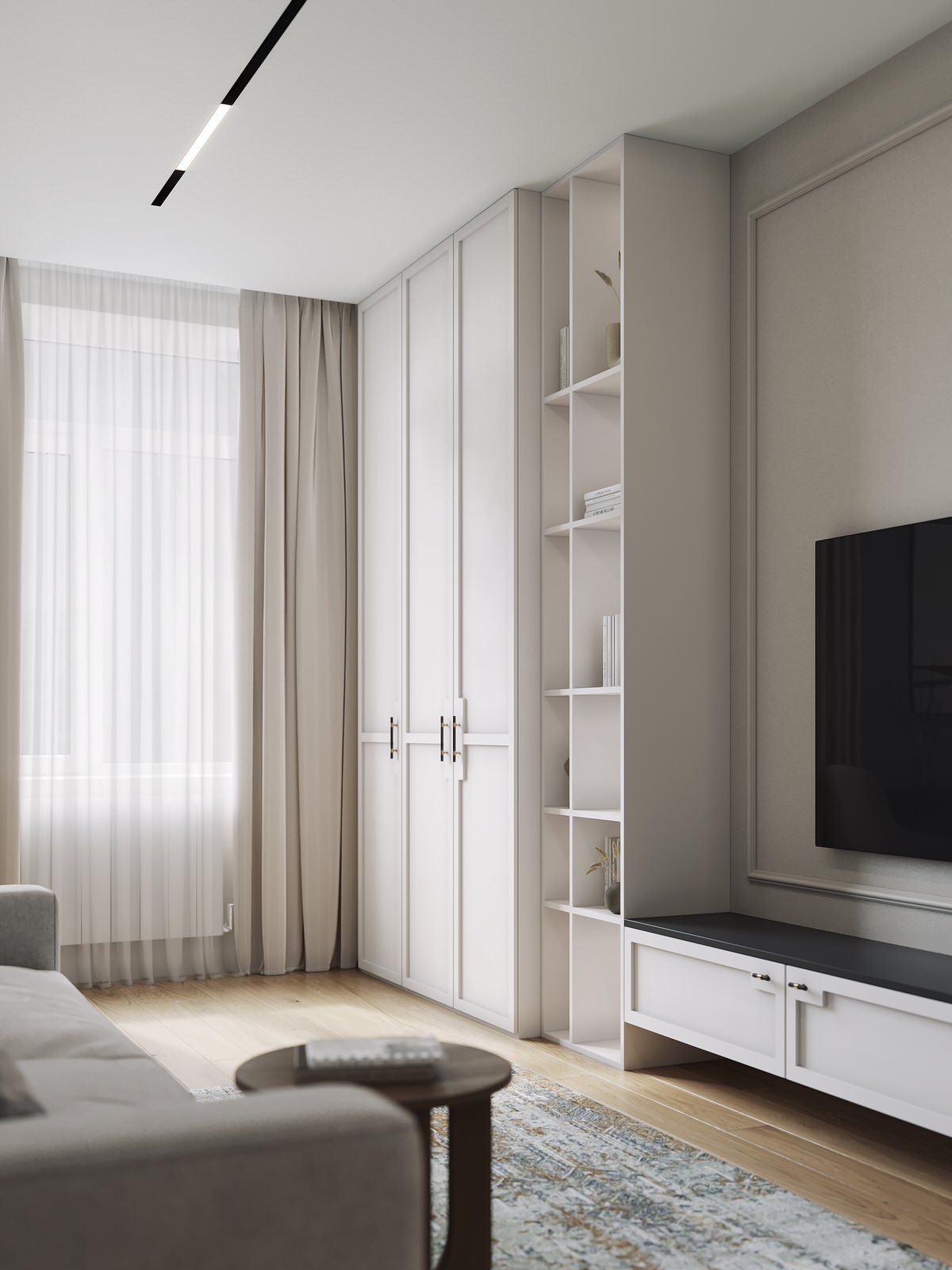 Дизайн-проект 3-х комнатной квартиры в Москве, 65 кв.м