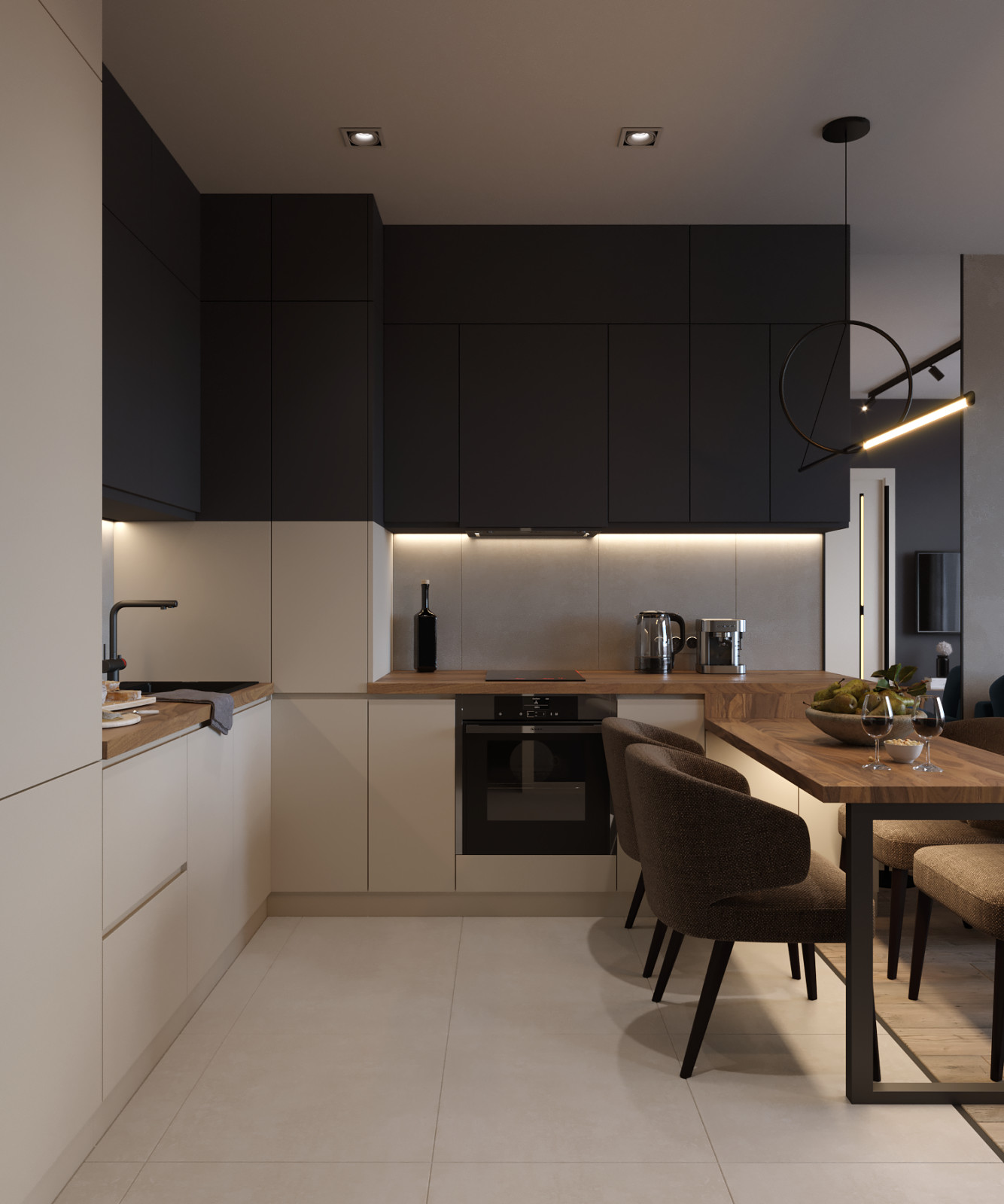 Проект студии в Санкт-Петербурге 21.5 м2