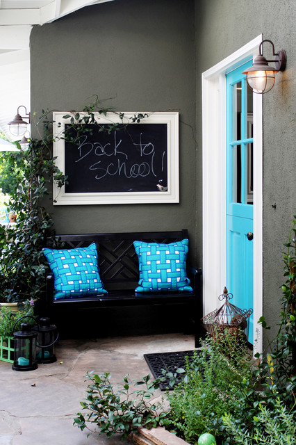 Front entry way eclectic-entry