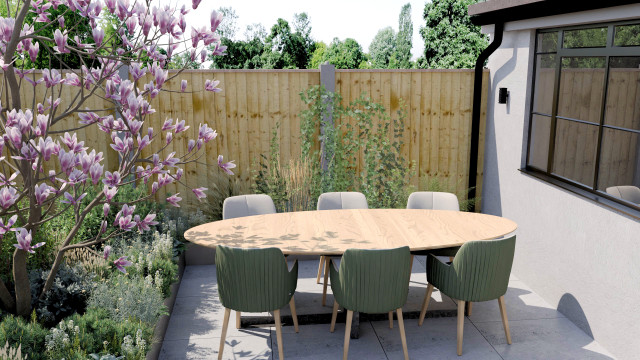 CGI Visualisation contemporary-garden