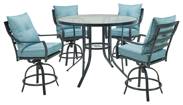 Lavallette 5 Piece Counter Height, Counter Height Bistro Table And Chairs Outdoor