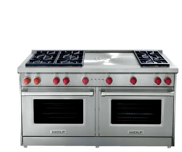Wolf 60" Pro-style Gas Range, Stainless Steel | GR606CG