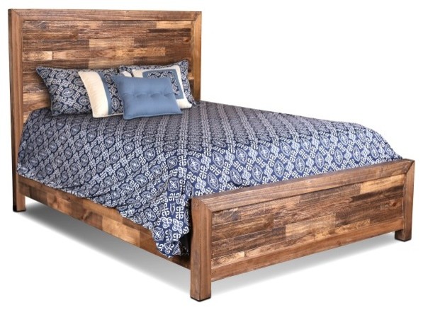 queen wood bed