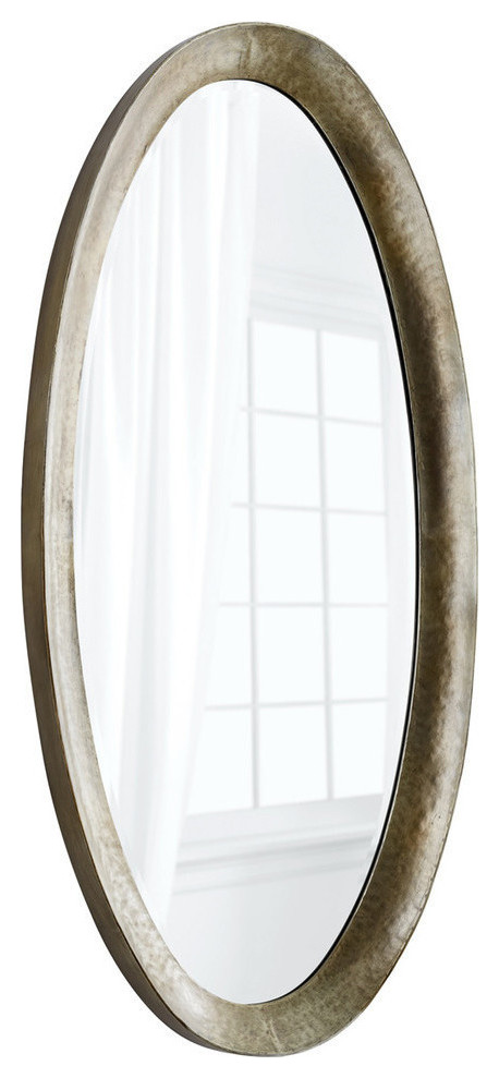 Cyan Huron Mirror, Silver