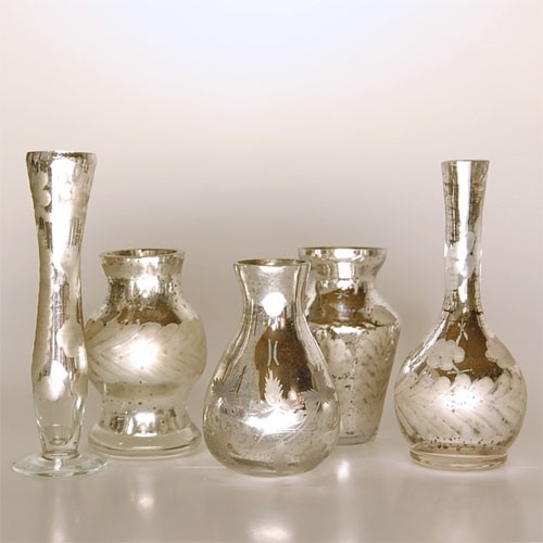 Antiqued Bud Vases