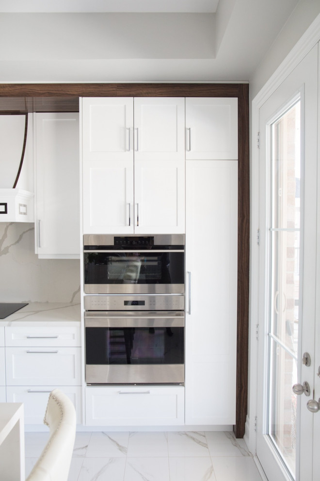 Кухня МДФ белая эмаль Сочи