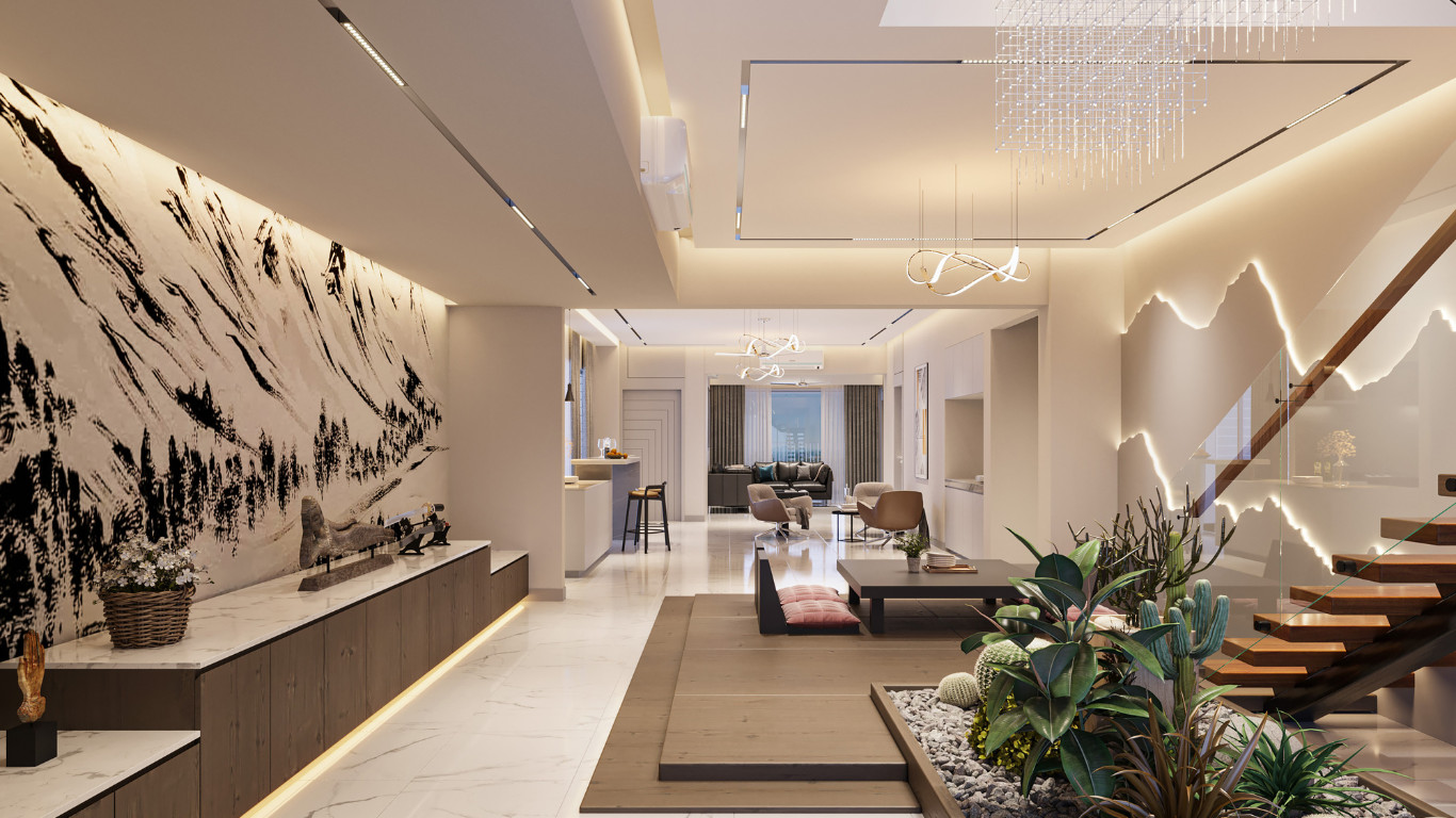 Luxury Eco-Refurbishment Living room in Great Missenden