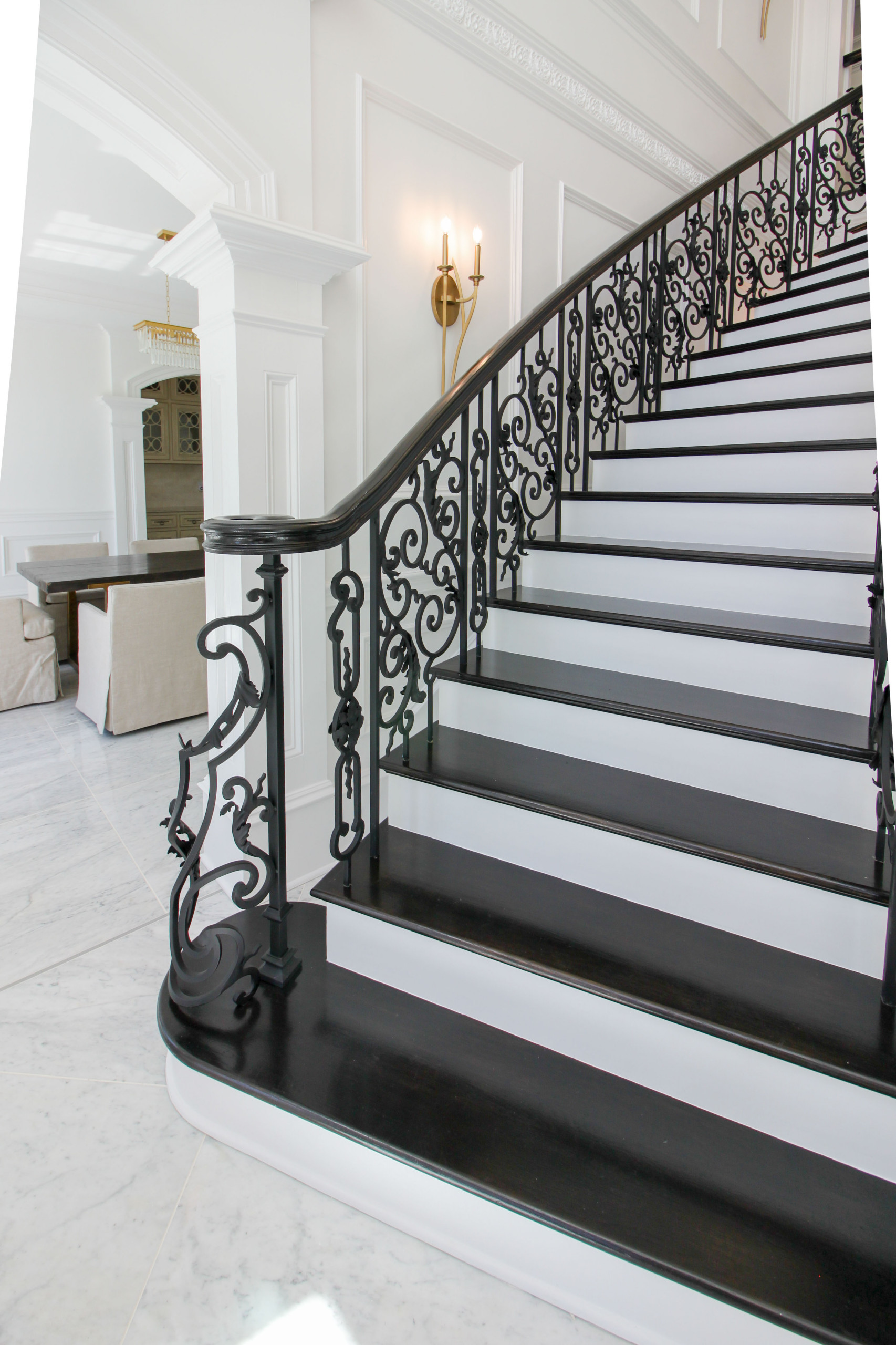 92_Grand Double Staircase in Exquisite Custom Home, Great Falls VA 22066