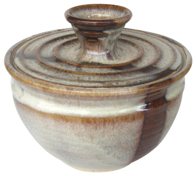 Coffee Latte Glazed Filter Storage Jar Traditional Coffee Latte Glazed Filter Storage Jar