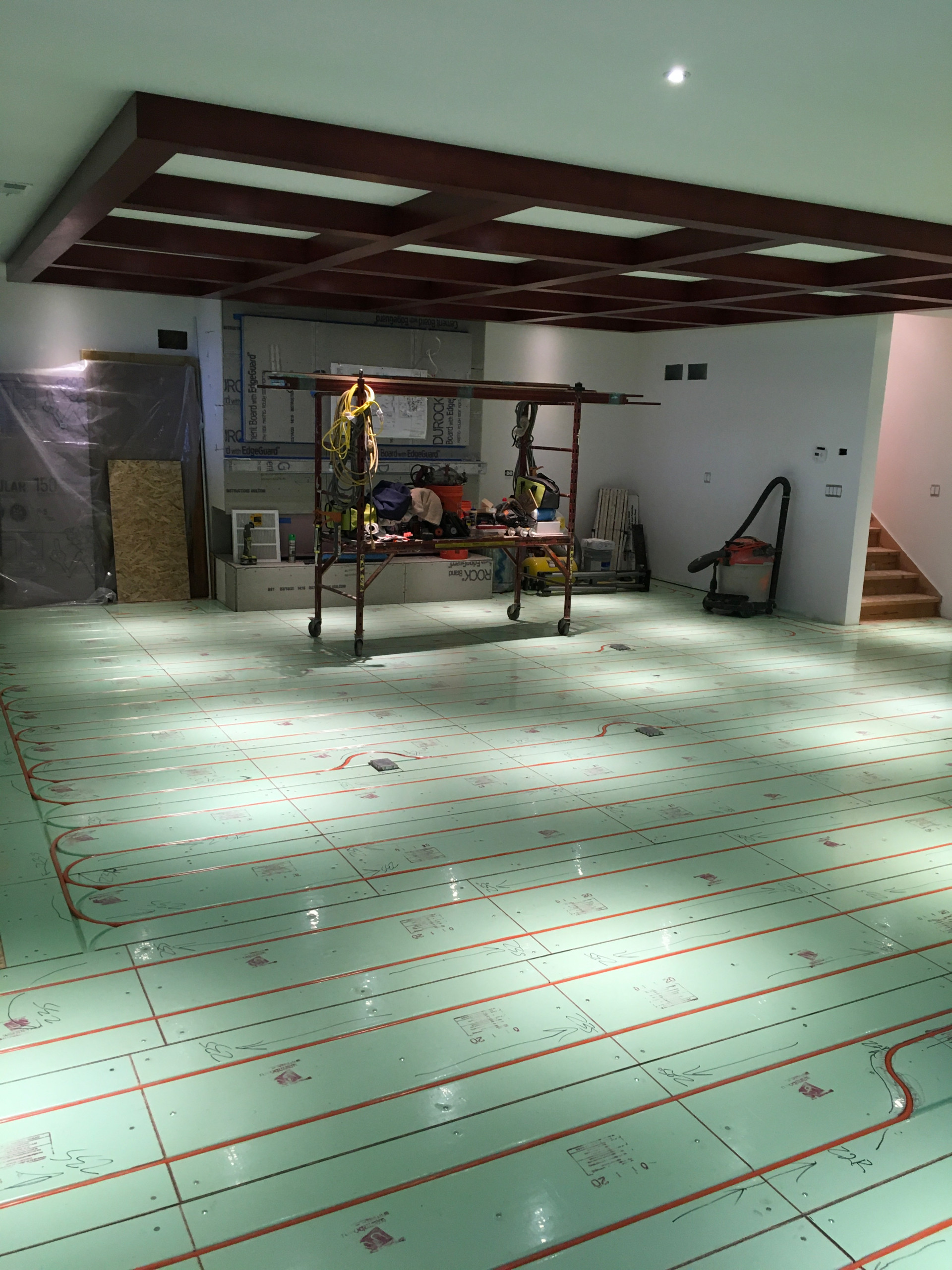 Luxury basement in progress