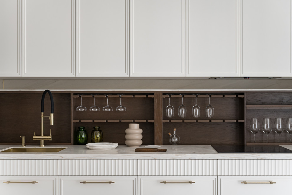 Фото кухни-гостиной в ЖК Ньютон