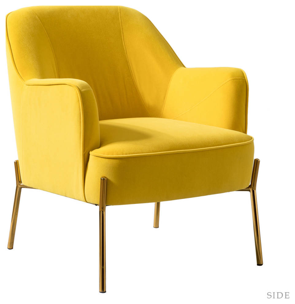 Nora Fabric Accent Chair Midcentury Armchairs And Accent Chairs