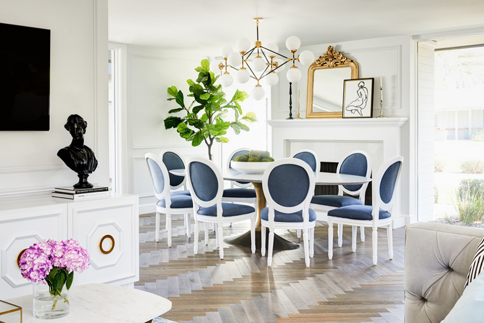 Transitional dining room photo in Phoenix
