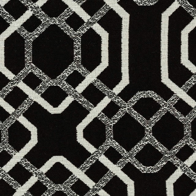 Bayliss Black White By Bella Dura Fabric 1 Yard Contemporary