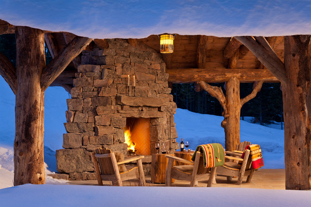 Spanish Peaks Cabin Rustic Patio Other By Lohss Construction