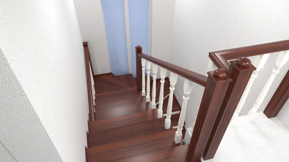 Забежная лестница на второй этаж