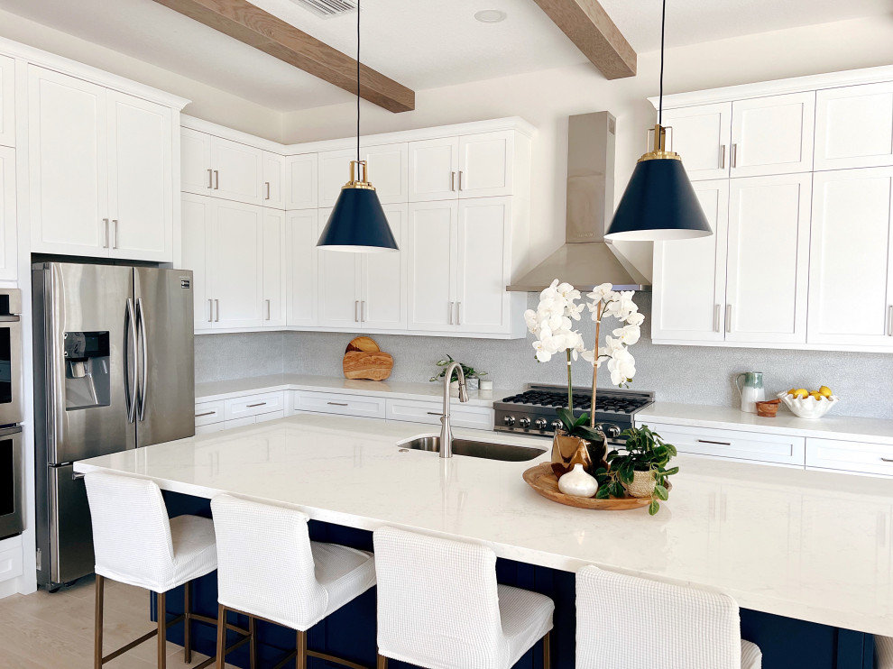 Kitchen - transitional kitchen idea in Miami