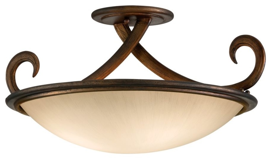 Corbett Lighting Dauphine Transitional Energy Efficient Semi Flush Mount Ceiling