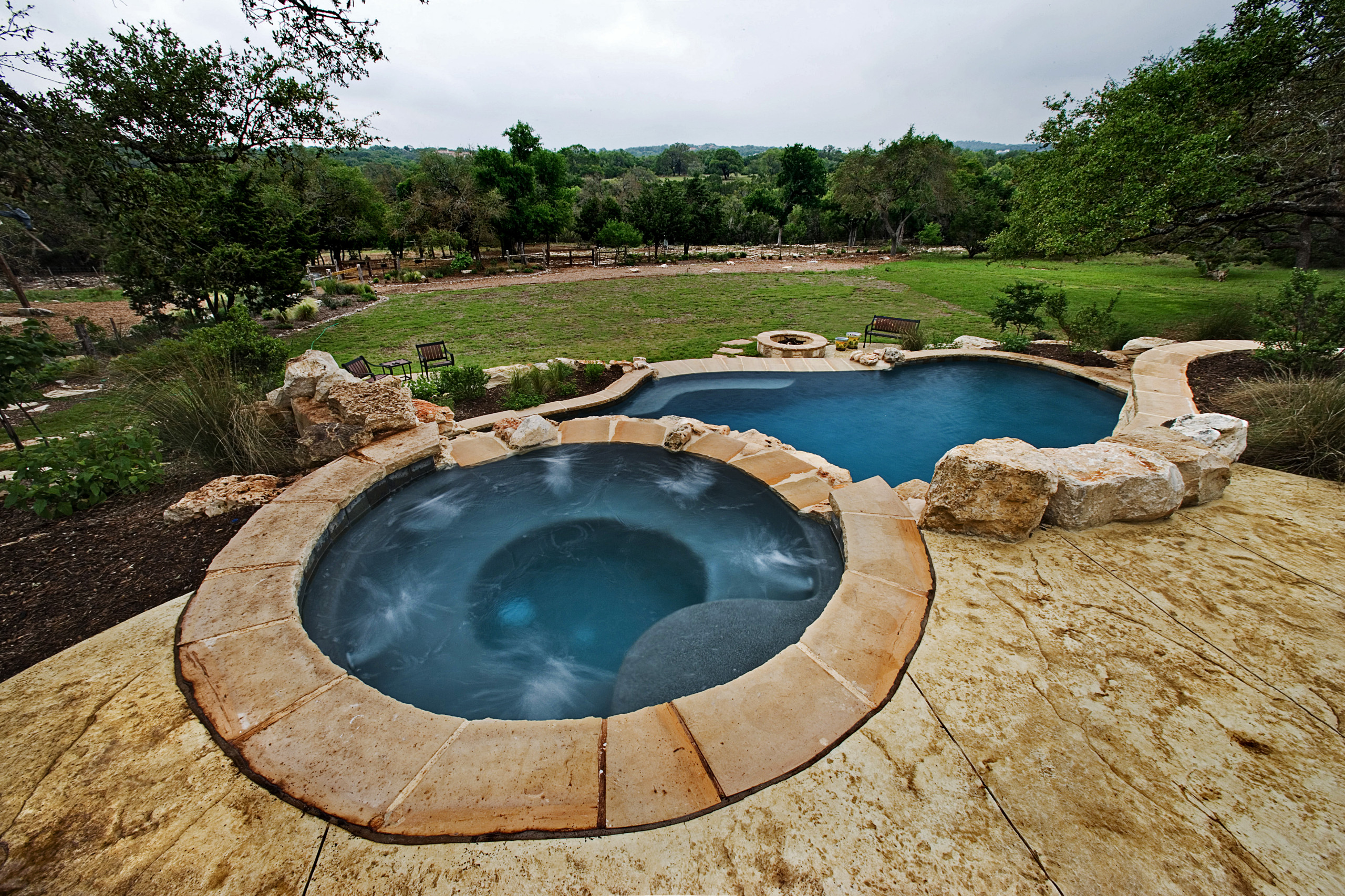 Cordillera Ranch Vanishing Edge Pool/Spa/Outdoor Living/Landscape