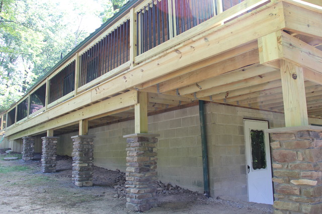 Wrap Around Deck montagne-terrasse-en-bois