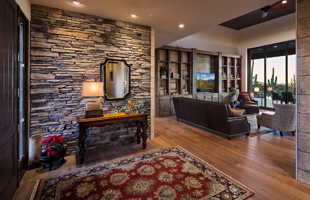 Contemporary rustic-entry