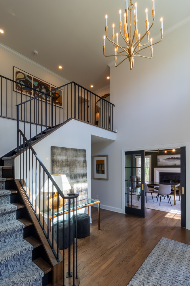 Transitional home design photo in Cleveland