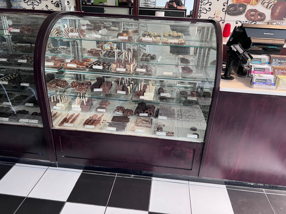 Kilwin's display case refinished